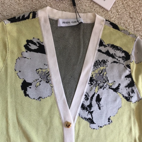 NWT Authentic Designer Prabal Gurung Floral knit knee length Dress - Picture 3 of 15